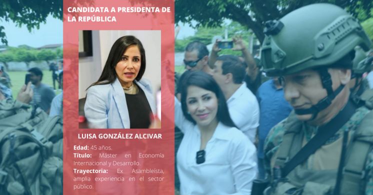 LUISA GONZÁLEZ RECIBE APOYO DE FUERZAS ARMADAS PARA SU SEGURIDAD